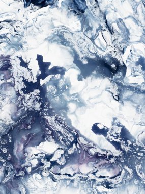 Soyut fantastik yaratıcı el yapımı arka plan, mermer ve fırça dokusu, soyut okyanus, akrilik resim. Çağdaş sanat.