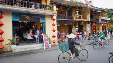 Hoi An, Vietnam: Quang Nam vilayetindeki Hoi Antik bir kasaba, UNESCO dünya mirası, Panorama Havacılık görüşü. Vietnam. Hoi An, Vietnam 'ın en popüler yerlerinden biridir.