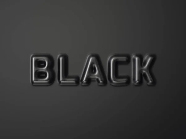 黑色背景的字母 3D说明 免版税图库图片