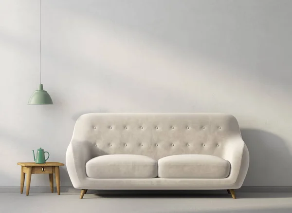 Modern Living Room Sofa Illustration — 스톡 사진
