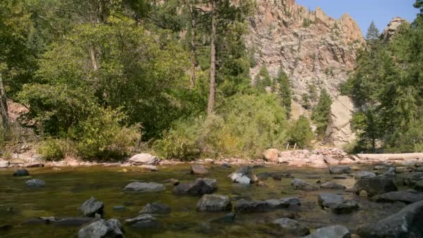 Colorado Eldorado Canyon River Early Fall United States America — Vídeo de Stock