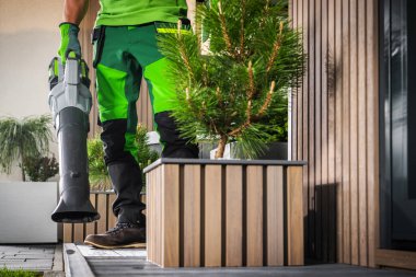 Bahçe İşçisi Modern Veranda Temizleme Kablosuz Elektrik Havalandırması ile Kapatma.