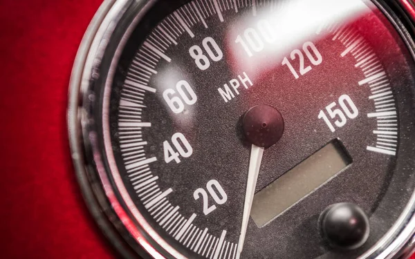 Classic Car Miles Hour Speedometer Automotive Theme — Stock Photo, Image