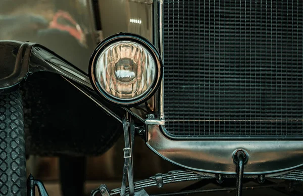 Início Dos Anos 1900 Classic Car Front Close História Transporte — Fotografia de Stock