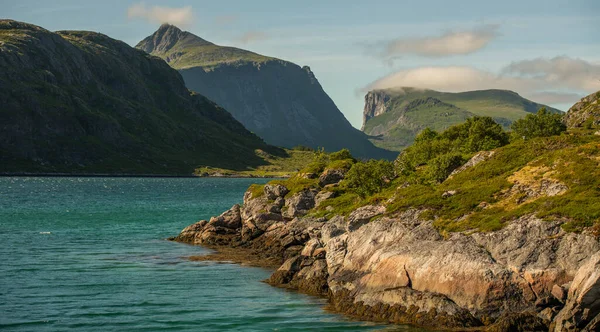 Norwegian Nordland County Lofotens Landscape Rutas Escénicas Noruegas — Foto de Stock