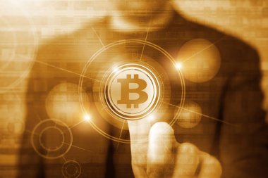 ETF Kavramsal İllüzyon kullanarak Bitcoin 'e yatırım yapmak. Engelleme Teknolojileri ve İş Teması.