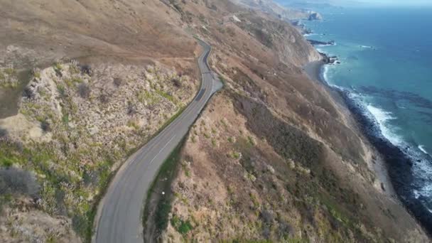 加州著名的沿海公路1号 — 图库视频影像