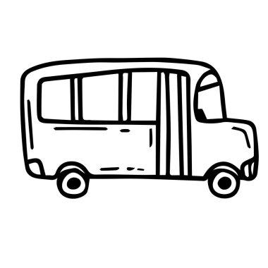 Otobüs simgesi vektörü. bus vektör simgesi beyazda izole edildi.