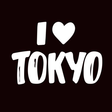 Tokyo The Original - El Yazdırma El Çizimi için Tee Design.