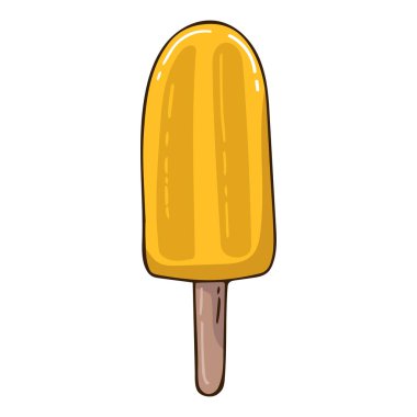 vector ice cream illustrations drawn by hand isolated on background - Vector doodle,