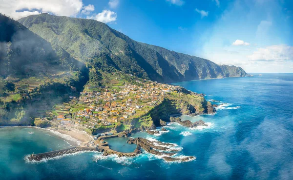 Landscape Seixal Village North Coast Madeira Island Portugal — Stock Photo, Image
