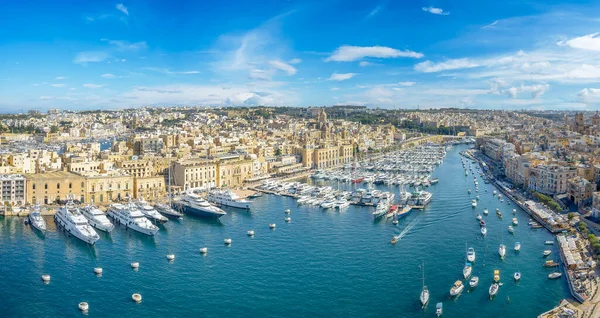 Město Birgu Velkým Přístavem Valettě Malta — Stock fotografie