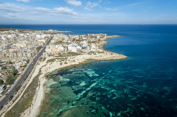Landscape Saint Thomas Bay Marsaskala Malta — Stock Photo, Image