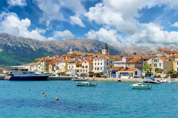 Landscape Baska Town Krk Island Croatia — Foto Stock