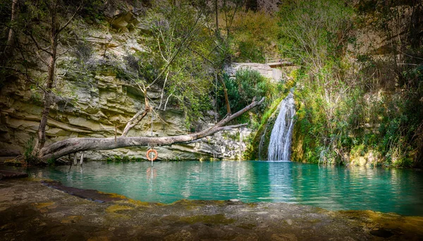 Landscape Adonis Baths Waterfalls Paphos Cyprus — Stock Photo, Image