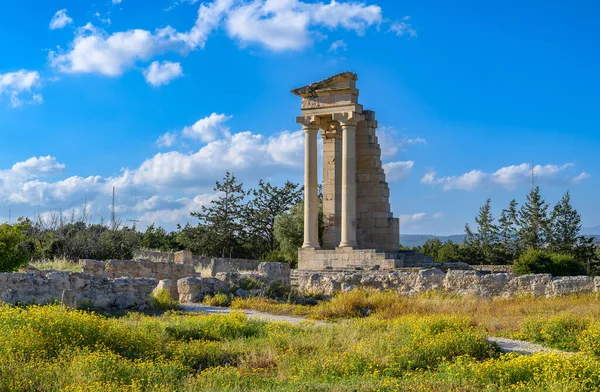 Руїни Святилища Аполлона Хайлата Стародавній Пам Ятник Кіпрі — стокове фото