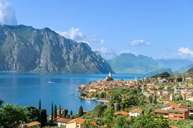 Malcesine kasabası, Garda Gölü, İtalya