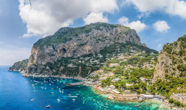 Paisaje Con Isla Capri Mar Tirreno Italia — Foto de Stock
