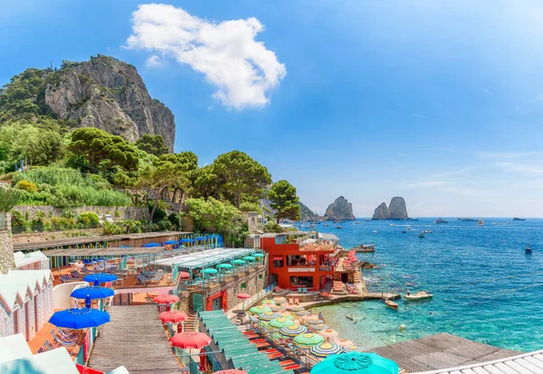 Capri Eilanden Italië Juni 2023 Landschap Met Capri Eiland Tyrreense — Stockfoto