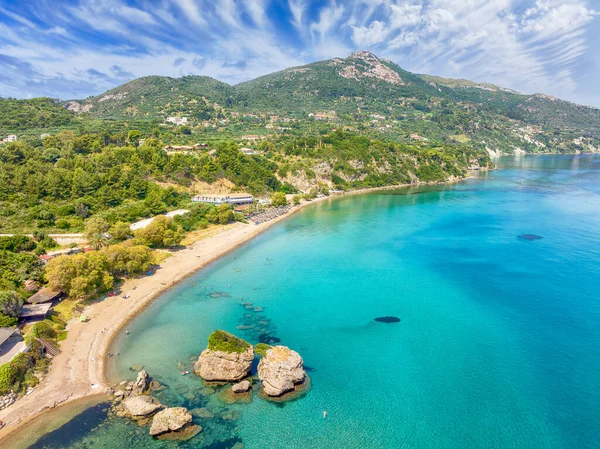 Landschap Met Porto Zorro Beach Zakynthos Eilanden Griekenland — Stockfoto