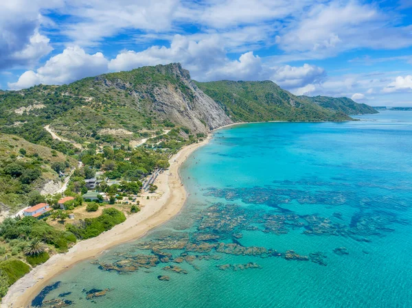 Пейзаж Пляжем Дафні Острови Закінтос Греція — стокове фото