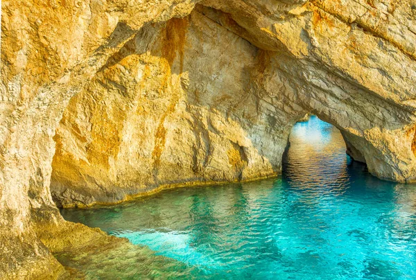 Landscape Blue Caves Zakynthos Islands Greece — Stock Photo, Image