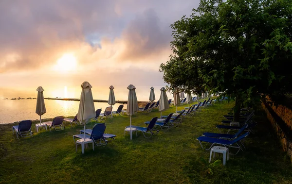Пейзаж Пляжем Drosia Beluss Острови Закінтос Греція — стокове фото