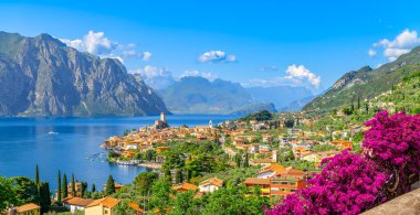 Malcesine kasabası, Garda Gölü, İtalya