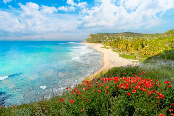 Landschaft Mit Boucan Canot Strand Auf Der Insel Réunion Afrika — Stockfoto