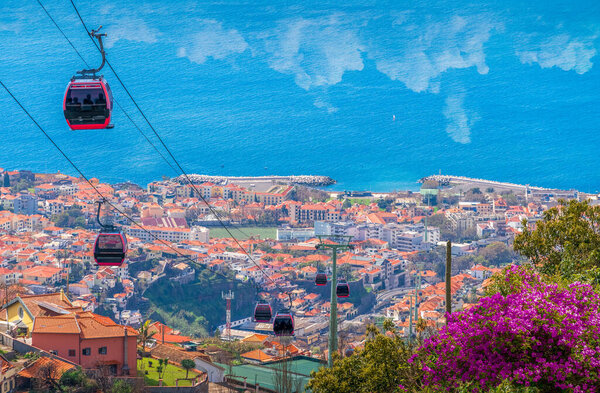 Landscape with Funchal, Madeira island, Portugal