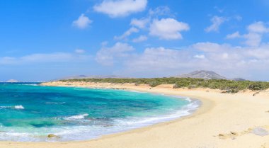 Kedros plajı, Alyko bölgesi, Naxos adası, Yunanistan Cyclades