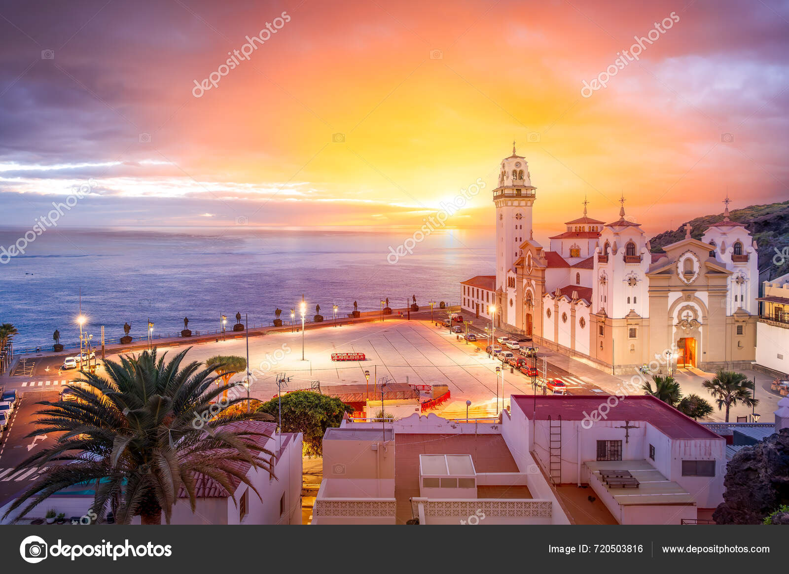 Explore Encantadora Ciudad Costera Candelaria Tenerife Con Arquitectura 