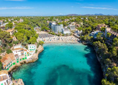 Landscape with Cala Santanyi, a picturesque beach cove in Mallorca, Spain clipart