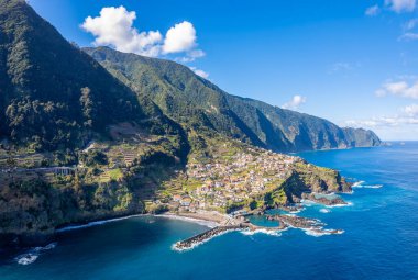 Landscape with  Seixal village of north coast, Madeira island, Portugal