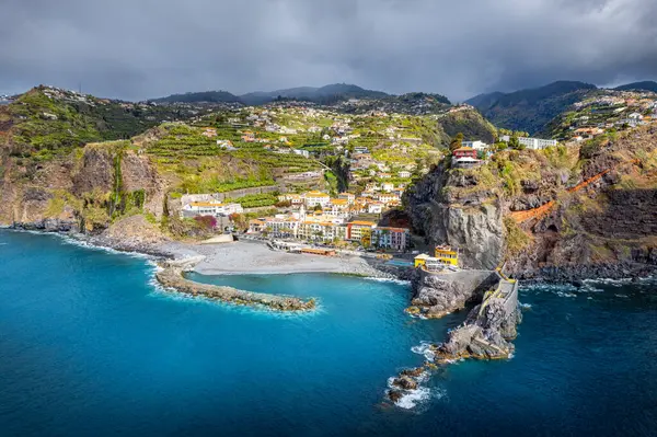 Landscape with Ponta do Sol, little village at Madeira island, Portugal