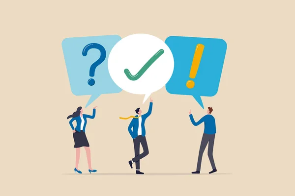 Faq Question Answer Solution Solve Problem Business Advice Help Support — Stock Vector
