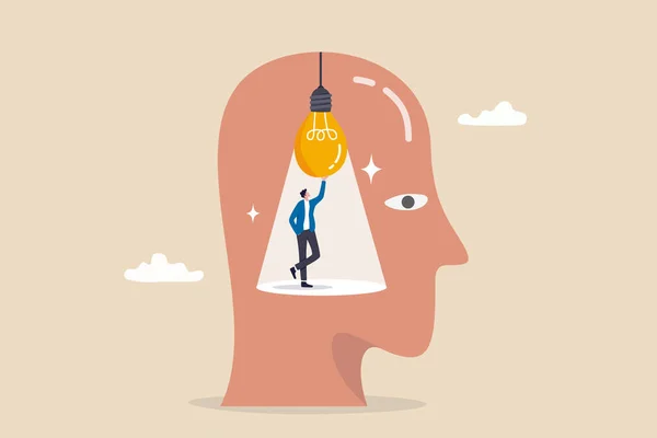 Inteligência Pensar Sabedoria Intuição Cérebro Gênio Mentalidade Criativa Inteligência Emocional —  Vetores de Stock