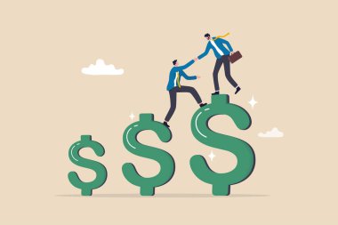 Kârın artması, mali danışman gelir, gelir veya gelirin artmasına, büyüyen zenginlik, kar büyümesi veya finansman desteği, iyileştirme veya meydan okuma kavramının artmasına yardımcı olur, işadamı dolar işaretine tırmanmaya yardım eder.