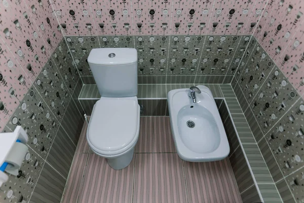 Image Freshly Cleaned Handicap Toilet Hospital Clinic — Stock Photo, Image