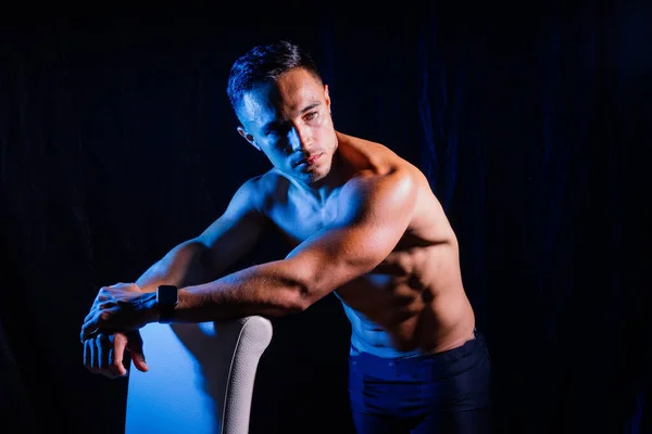 Modelo Masculino Seductor Cuerpo Desnudo Tors Hombre Desnudo Gay Hombre Imagen de archivo