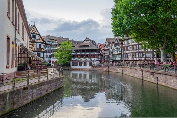 Idyllischer Eindruck Wasser Von Straßburg Einer Stadt Elsass Frankreich — Stockfoto