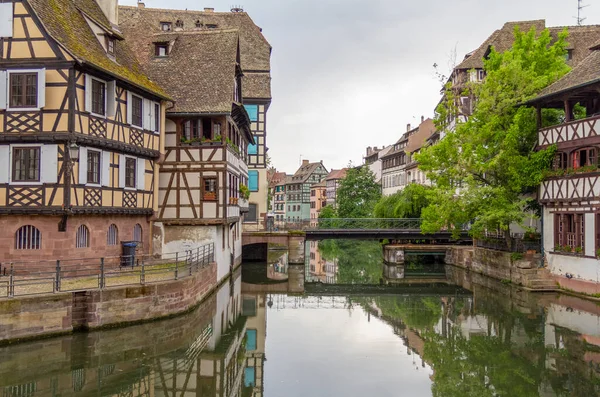 Impression Idyllique Bord Eau Strasbourg Une Ville Région Alsace France — Photo