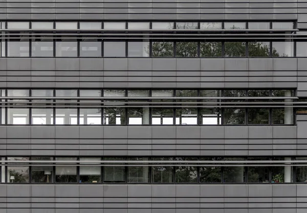 Plan Plein Cadre Montrant Façade Immeuble Bureaux Moderne — Photo