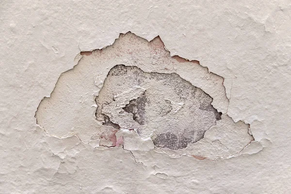 白塗りのスポットを含むフルフレームの家のファサードの閉鎖 — ストック写真