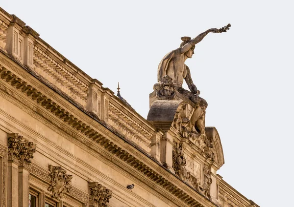 Скульптура Здании Страсбурге Франция — стоковое фото