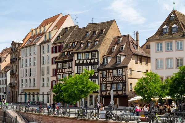 Idylliczne Wrażenie Strasburga Miasta Regionie Alzacji Francji — Zdjęcie stockowe