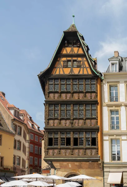 Kammerzell Ház Strasbourgban Egy Város Elzász Régióban Franciaországban — Stock Fotó