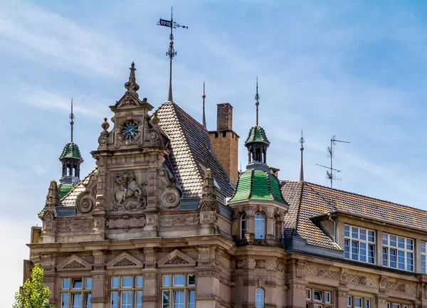 Arkitektoniske Detaljer Strasbourg Alsace Regionen Frankrike – stockfoto