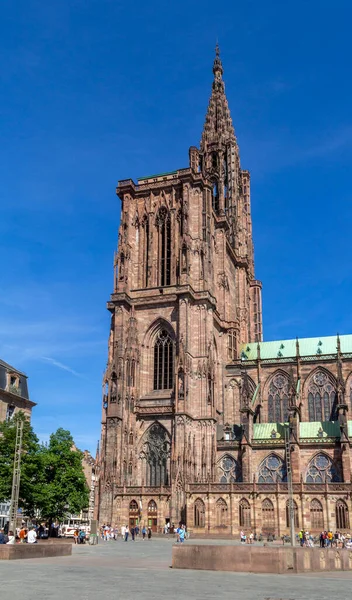 Idylliskt Intryck Runt Strasbourgs Katedral Strasbourg Stad Alsace Regionen Frankrike — Stockfoto