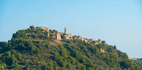 Пуссана Веккія Колишнє Місто Привид Лігурії Італія — стокове фото